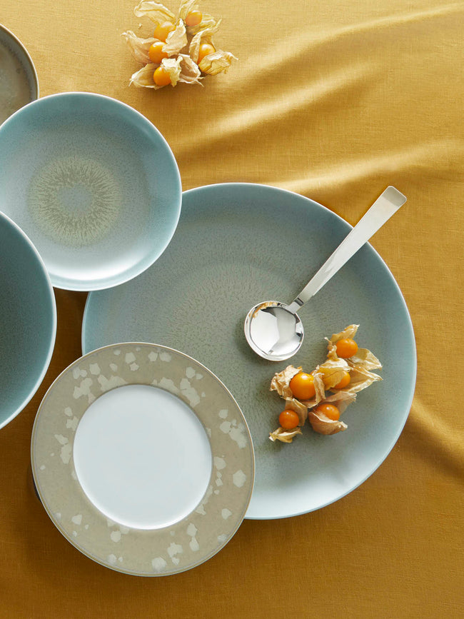 Jaune de Chrome - Todra Porcelain Flat Round Dish -  - ABASK