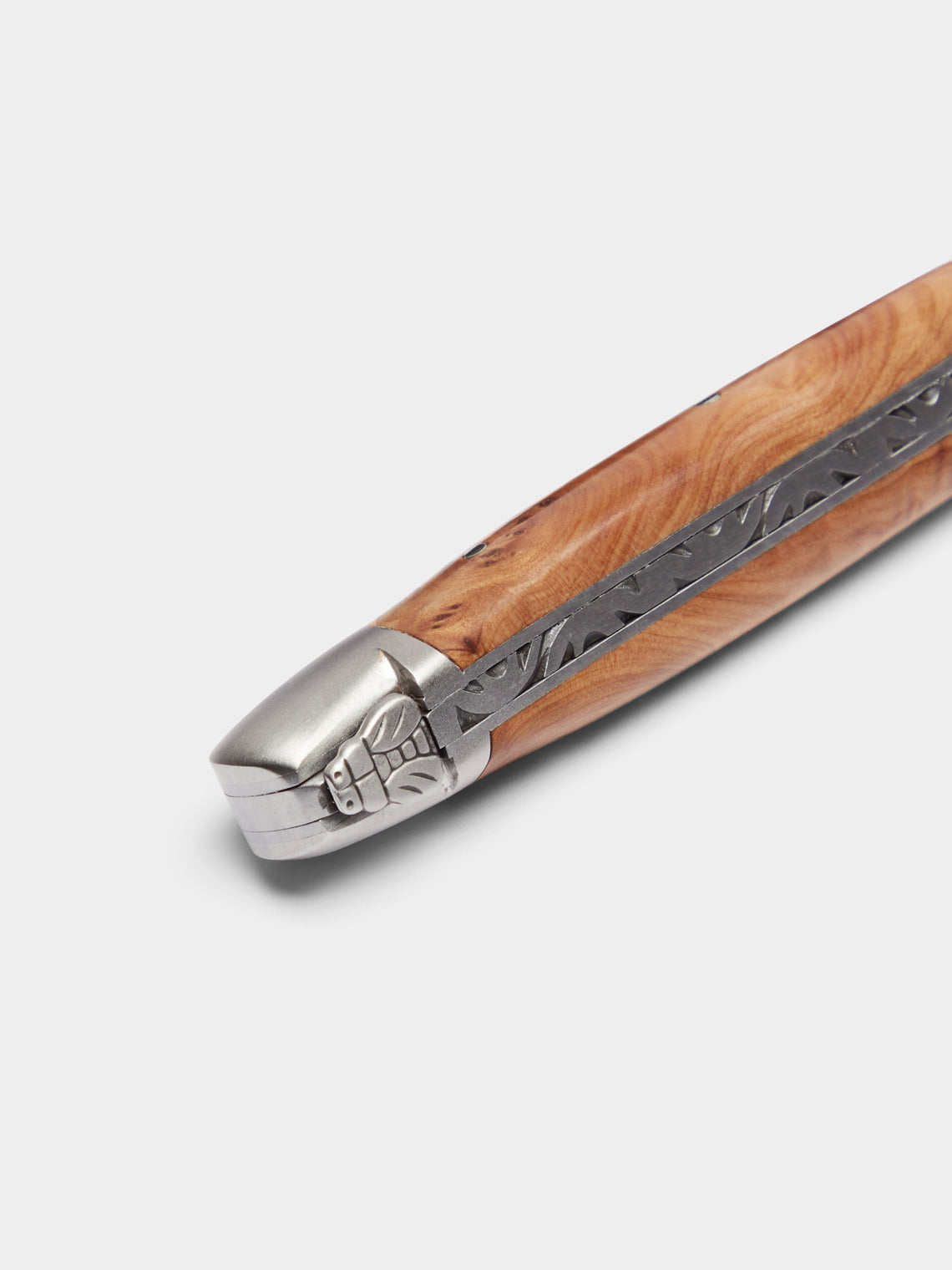 Forge de Laguiole - Juniper Wood Cigar Cutter - Silver - ABASK