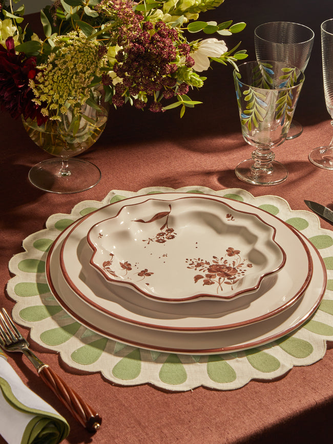 Z.d.G - L'Horizon Hand-Painted Ceramic Dinner Plates (Set of 2) -  - ABASK