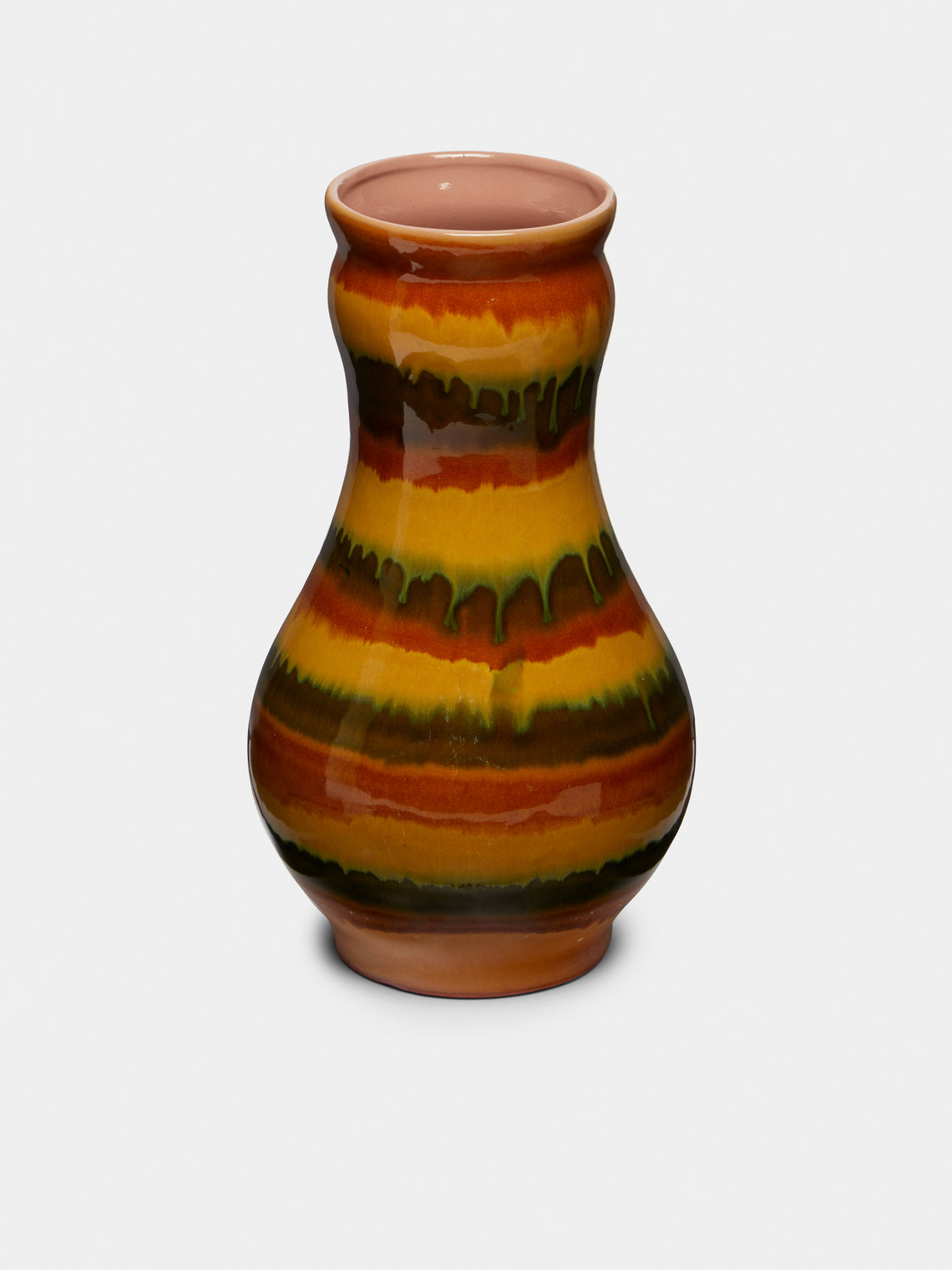 Antique and Vintage - 1950-1970 Fat Lava Vase - Red - ABASK - 