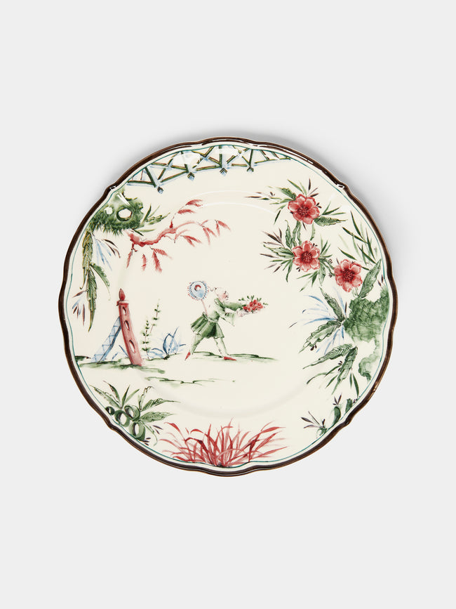 Laboratorio Paravicini - Chinoiserie Ceramic Dinner Plates (Set of 12) -  - ABASK - 