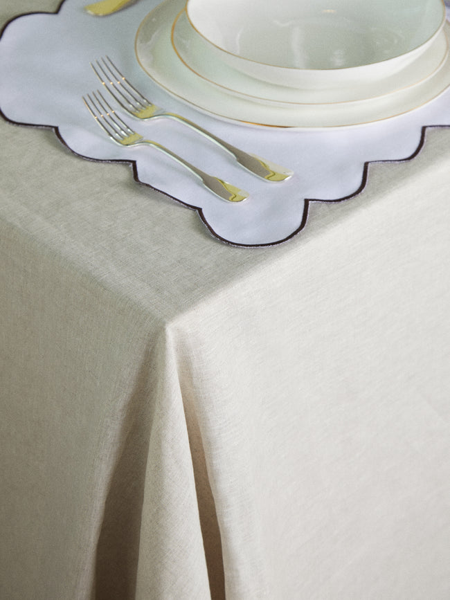 Angela Wickstead - Chiara Scalloped Linen Napkins (Set of 4) -  - ABASK