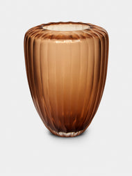 Micheluzzi Glass - Goccia Miele Hand-Blown Murano Glass Vase - Yellow - ABASK - 