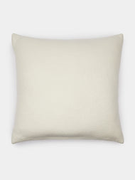 Rose Uniacke - Hand-Dyed Felted Cashmere Large Cushion - Cream - ABASK - 