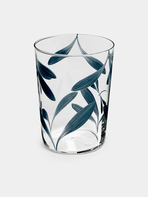 Los Vasos de Agua Clara - Melides Hand-Painted Glass Tumblers (Set of 6) -  - ABASK - 