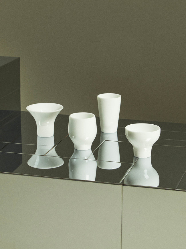 Kaneko Kohyo - Ikkonhai Ceramic Sake Cups (Set of 4) -  - ABASK