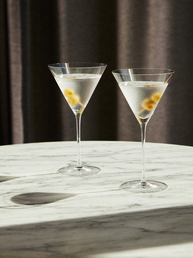 Richard Brendon - Hand-Blown Crystal Martini Glasses (Set of 2) -  - ABASK
