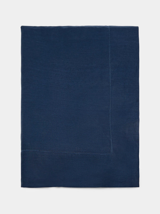 Angela Wickstead - Capri Linen Rectangular Tablecloth - Blue - ABASK - 
