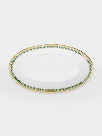 Augarten - Leafed Edge Hand-Painted Porcelain Serving Platter -  - ABASK - 