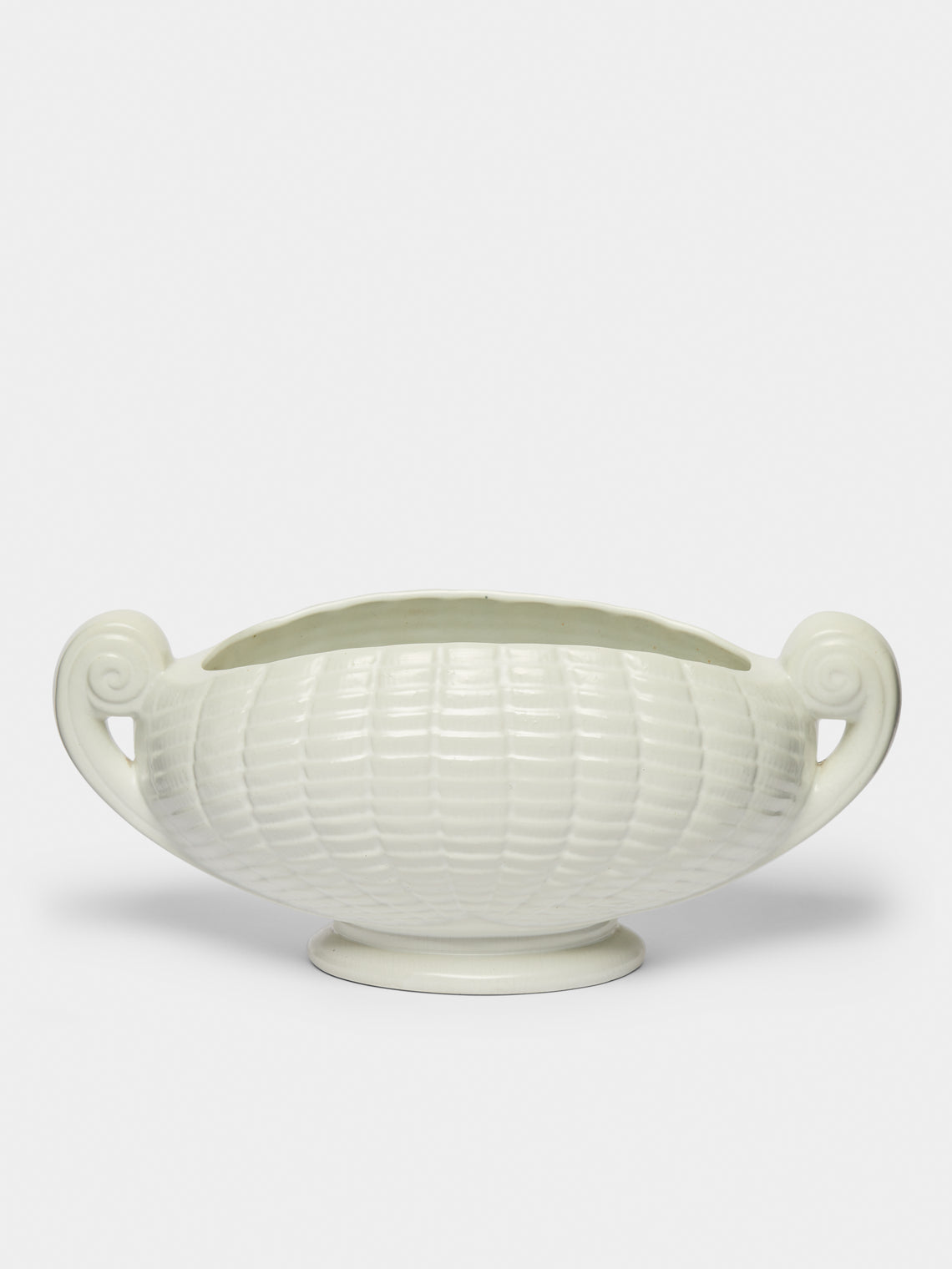 Antique and Vintage - 1930-1940 Large Shell Mantle Vase - White - ABASK - 