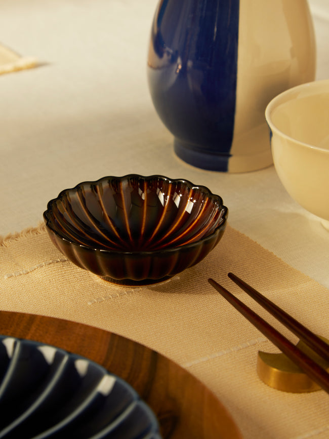 Kaneko Kohyo - Giyaman Urushi Ceramic Condiment Bowls (Set of 4) -  - ABASK