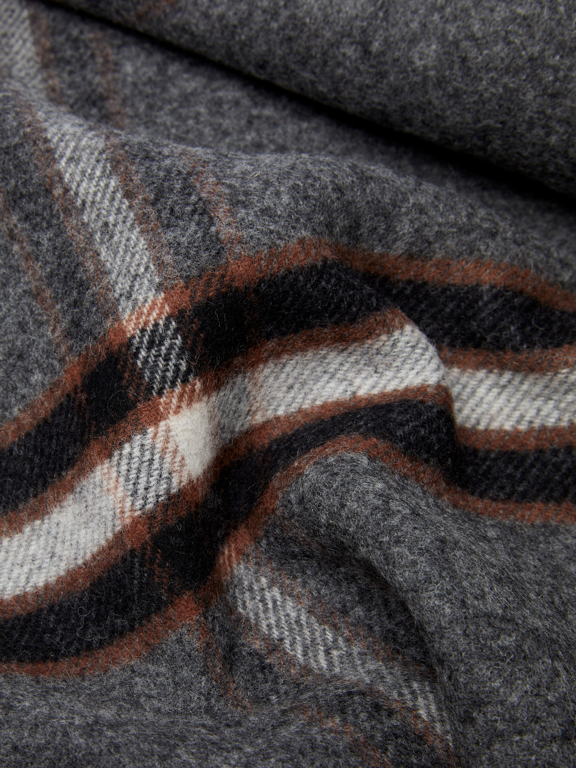 Johnstons of Elgin - Double-Faced Wool Check Blanket - Black - ABASK