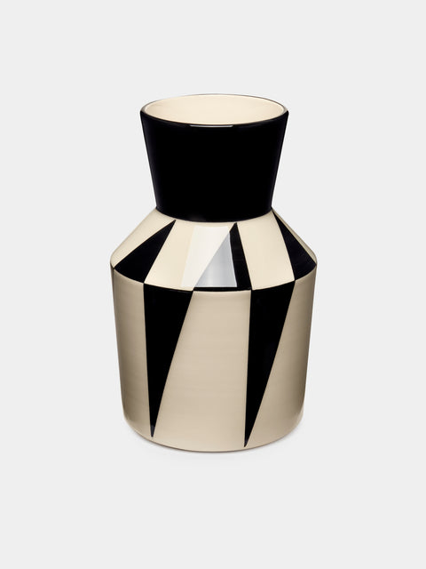 Hedwig Bollhagen - Ritzen Hand-Painted Ceramic Vase - Black - ABASK - 