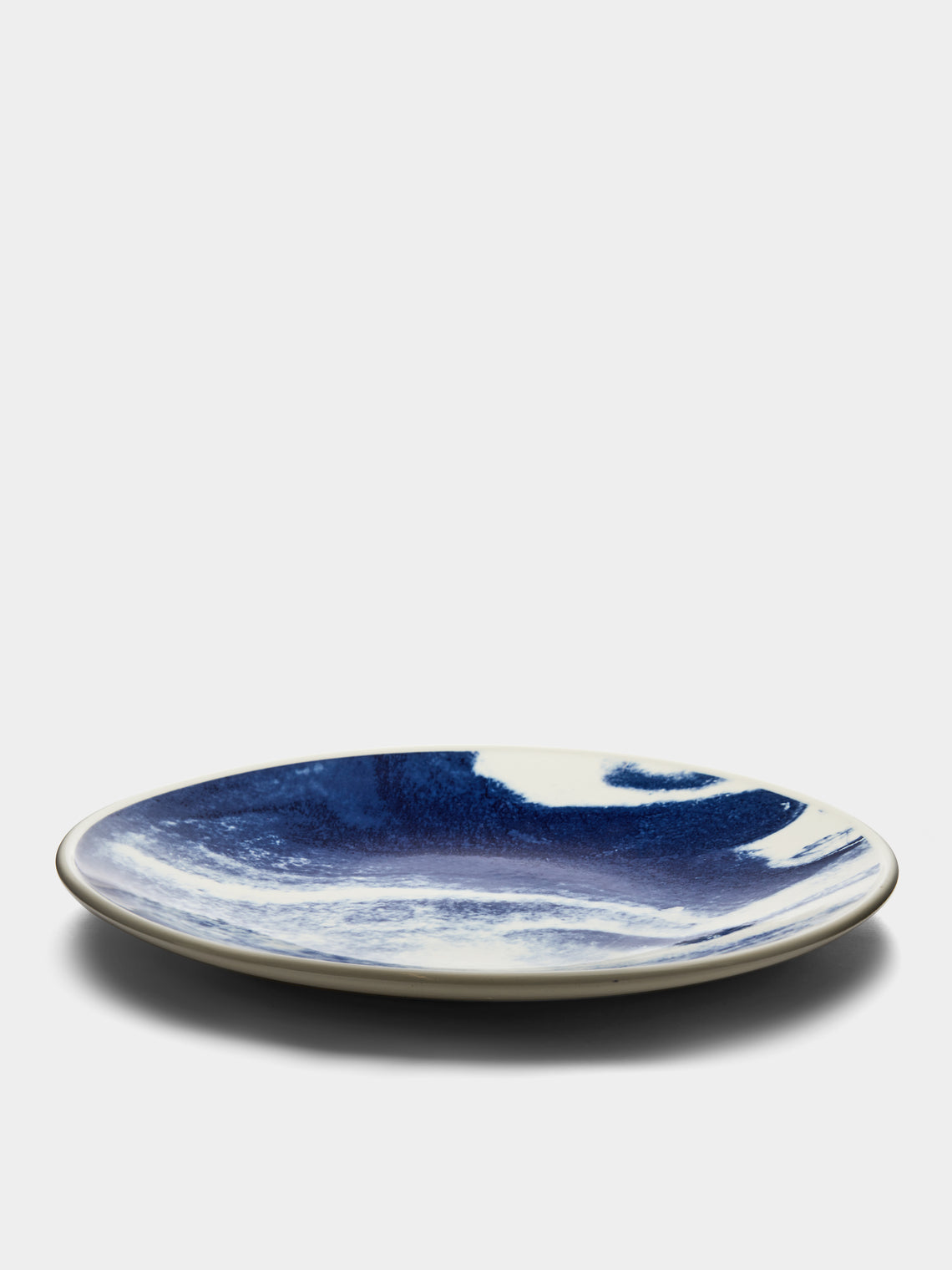 1882 Ltd. - Indigo Storm Ceramic Platter - Blue - ABASK