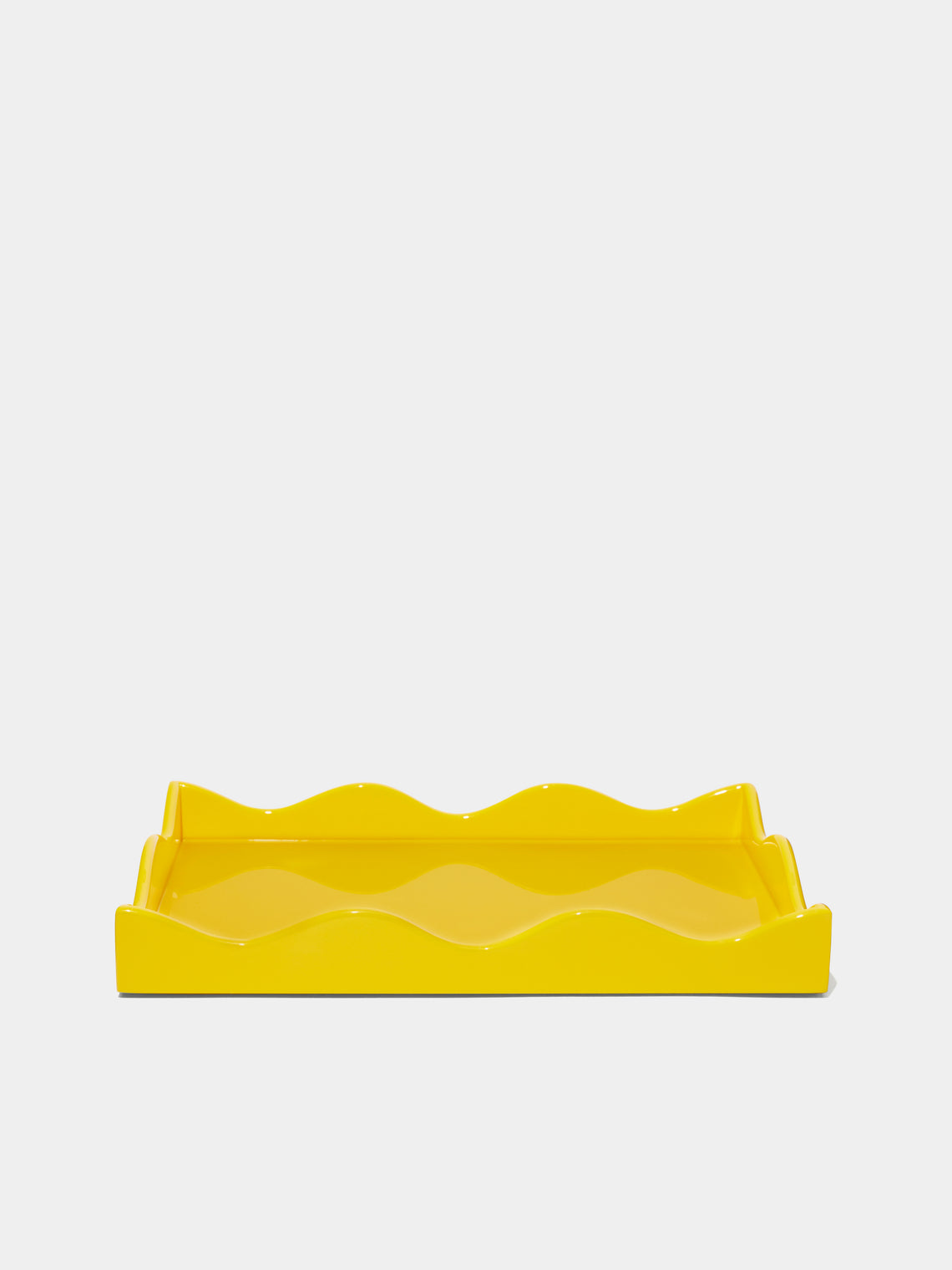 The Lacquer Company - Belles Rives Lacquered Small Tray - Yellow - ABASK