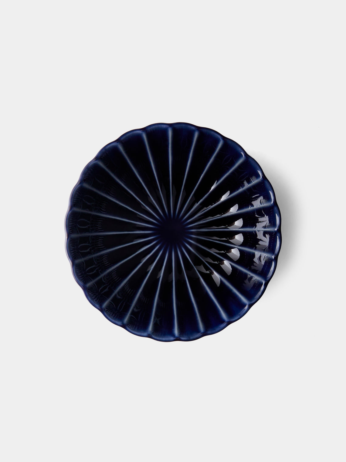 Kaneko Kohyo - Giyaman Urushi Ceramic Shallow Bowls (Set of 4) - Blue - ABASK