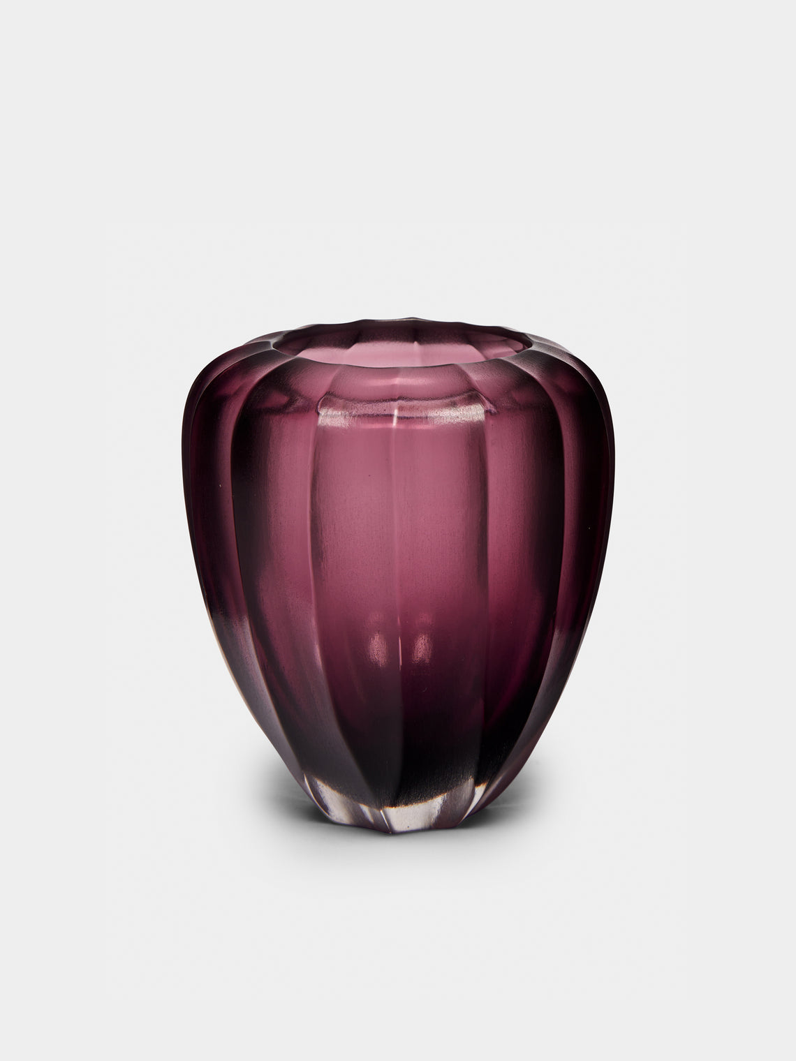 Micheluzzi Glass - Goccia Ametista Hand-Blown Murano Glass Vase - Purple - ABASK - 