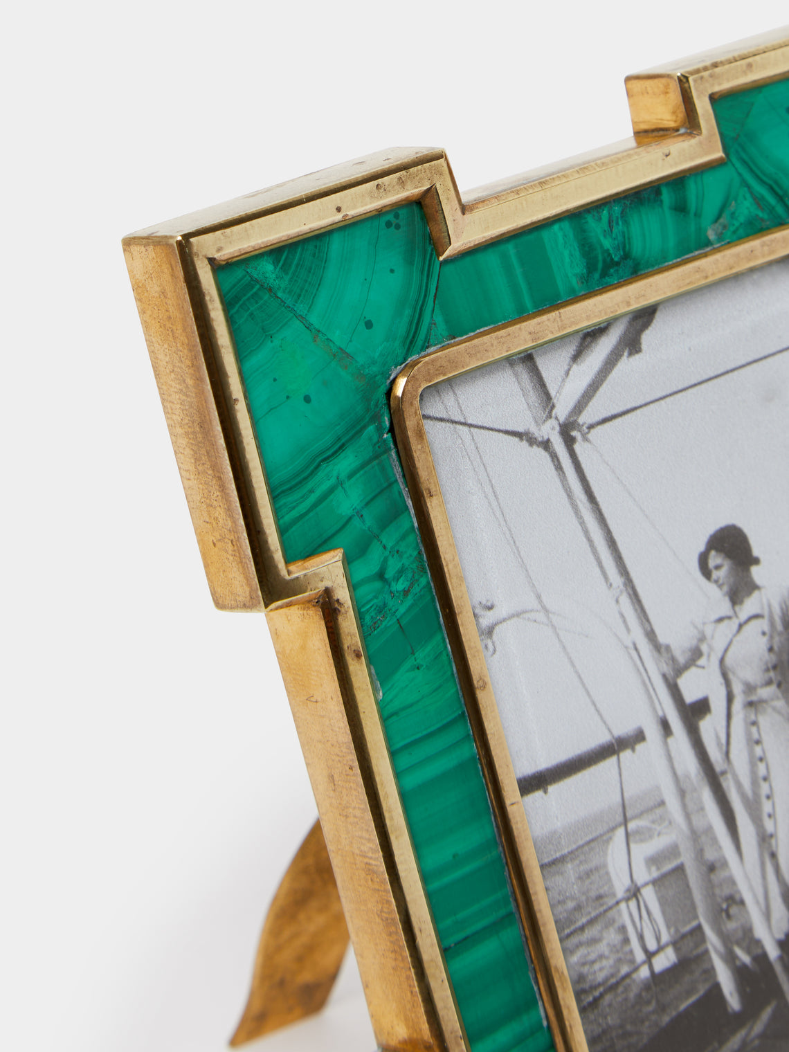 Antique and Vintage - 19th Century Malachite and Gilt Bronze Photo Frame -  - ABASK