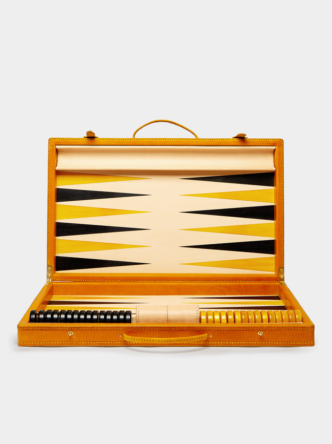 Nick Plant - Wood and Leather Backgammon Set -  - ABASK - 