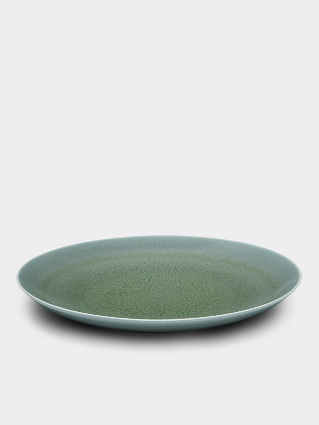 Jaune de Chrome - Todra Porcelain Flat Round Dish -  - ABASK - 