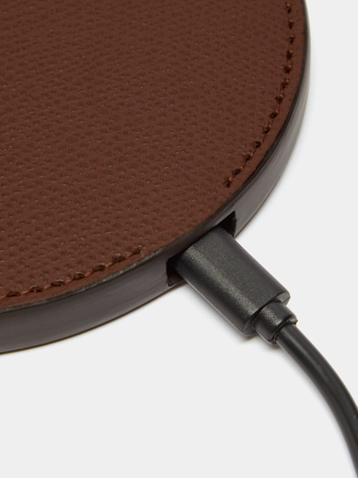 Giobagnara - Nick Leather Fast Wireless Charger - Brown - ABASK