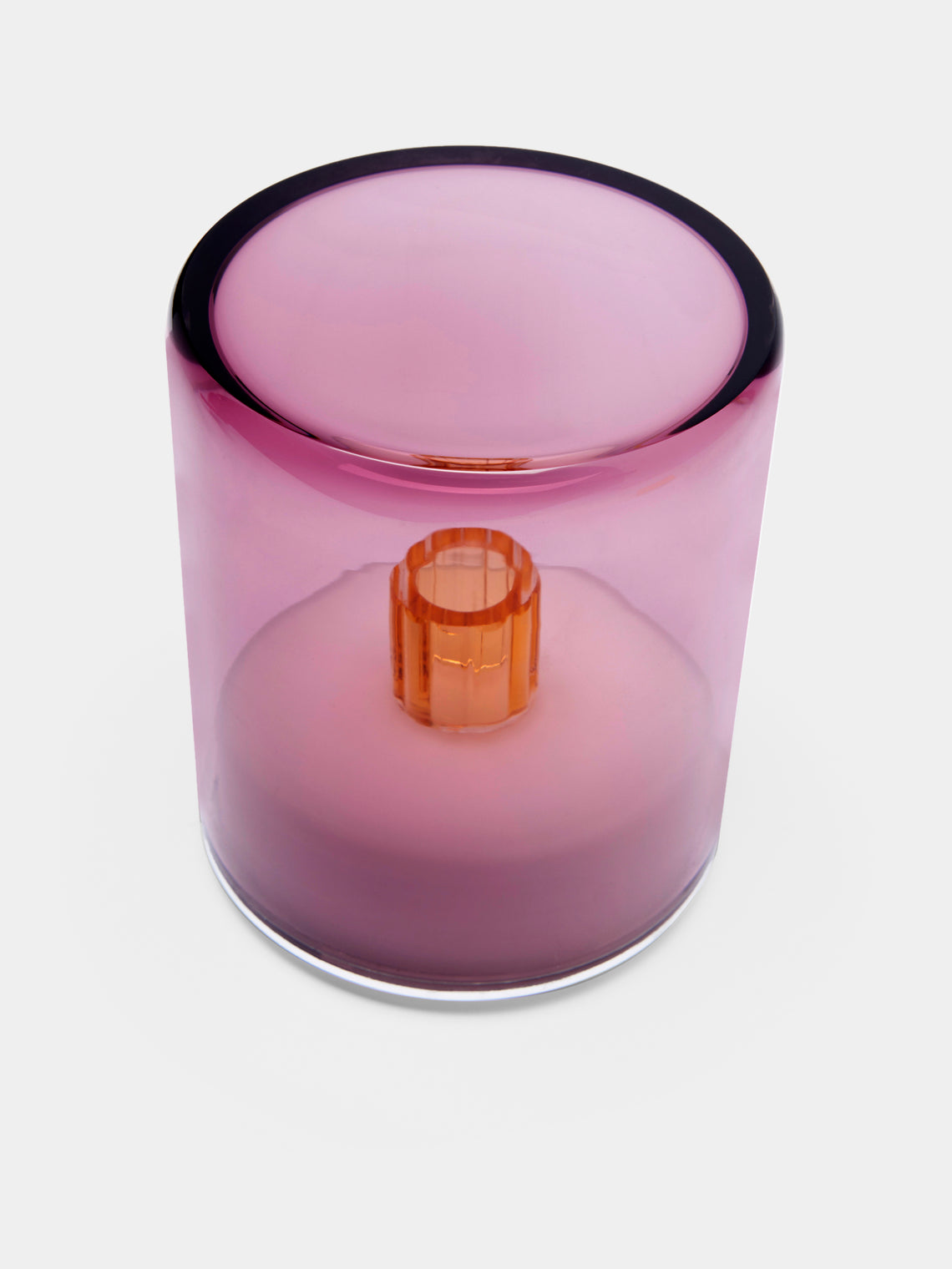 Green Wolf Studio - Murano Glass Portable Table Light - Purple - ABASK