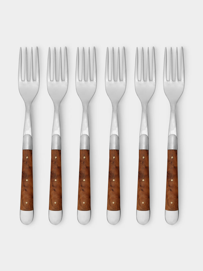 Forge de Laguiole - Thuya Wood Table Forks (Set of 6) -  - ABASK