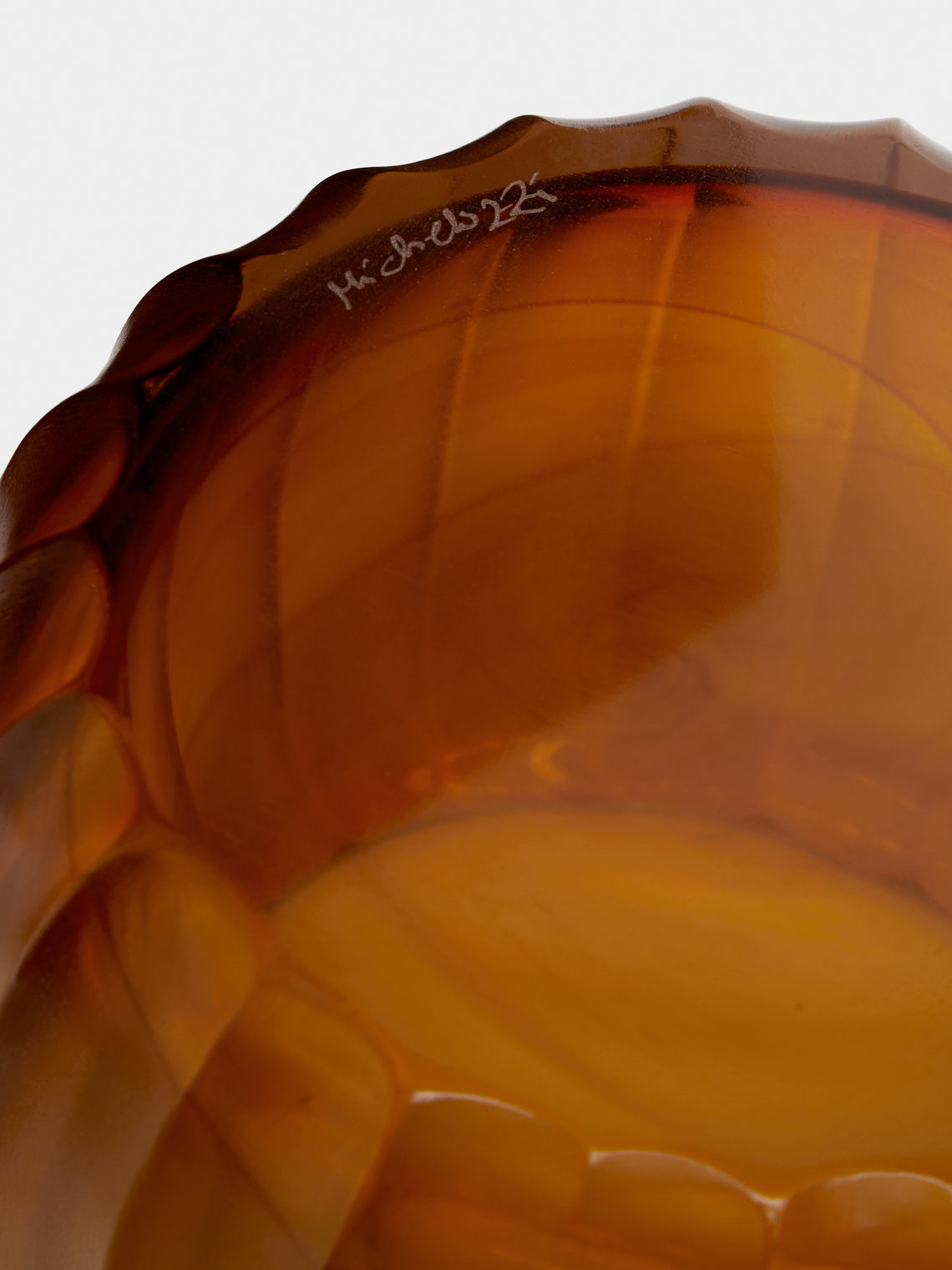 Micheluzzi Glass - Pozzo Miele Hand-Blown Murano Glass Vase - Yellow - ABASK