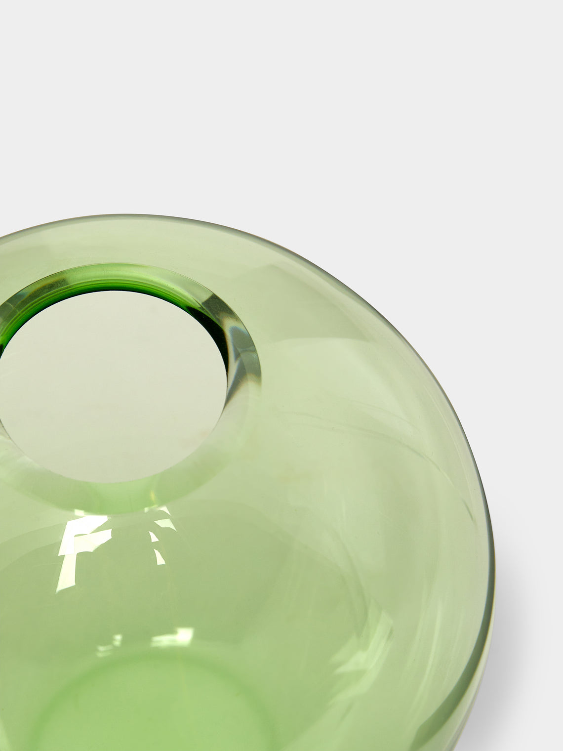 Lobmeyr - BV60 Flower Hand-Blown Crystal Vase - Green - ABASK