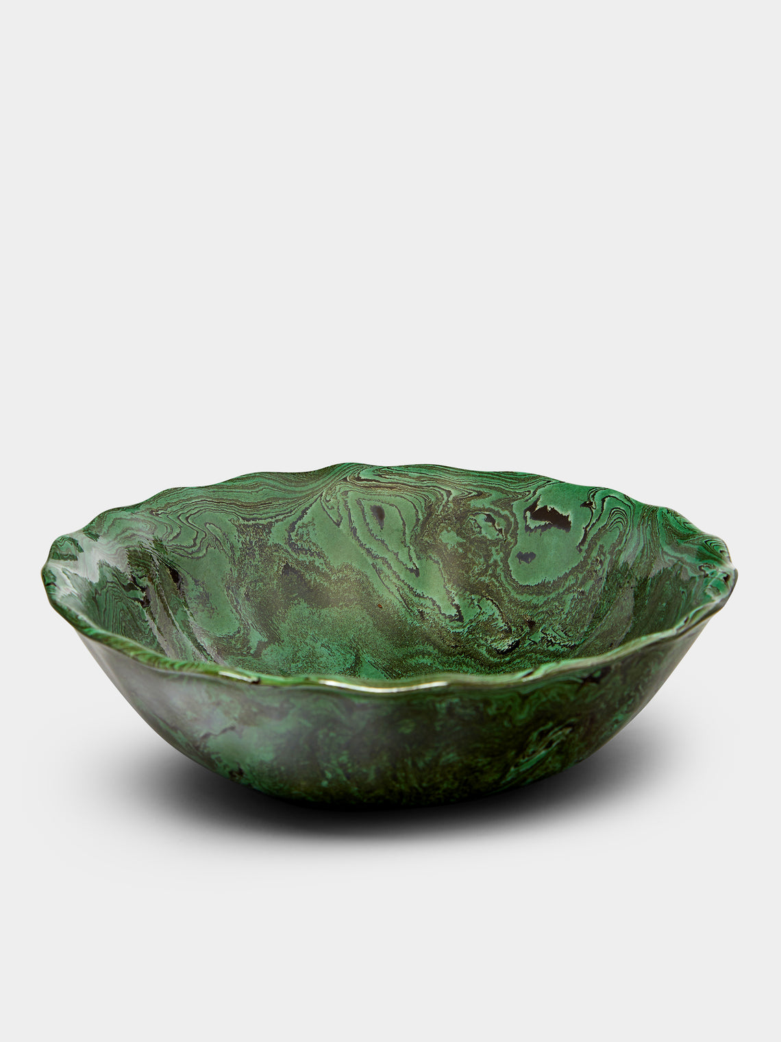 Atelier Saint-André Perrin - Marbled Ceramic Serving Bowl -  - ABASK - 
