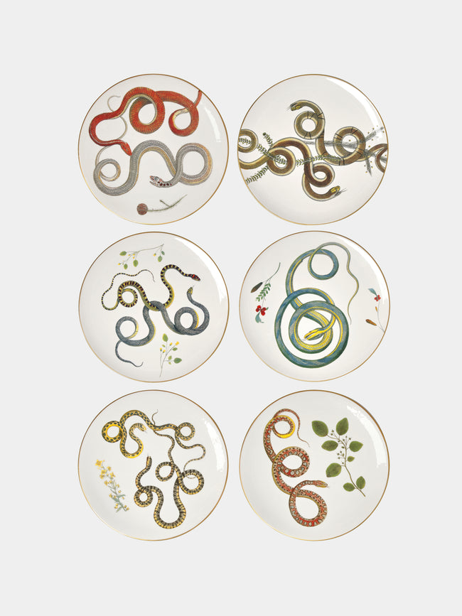 Laboratorio Paravicini - Serpi Ceramic Dessert Plates (Set of 6) -  - ABASK
