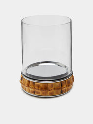 Lorenzi Milano - Bamboo and Glass Large Candle Holder -  - ABASK - 