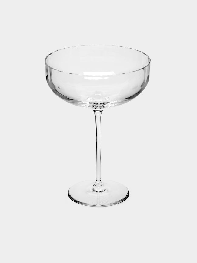 Richard Brendon - Hand-Blown Crystal Large Champagne Coupe -  - ABASK - 
