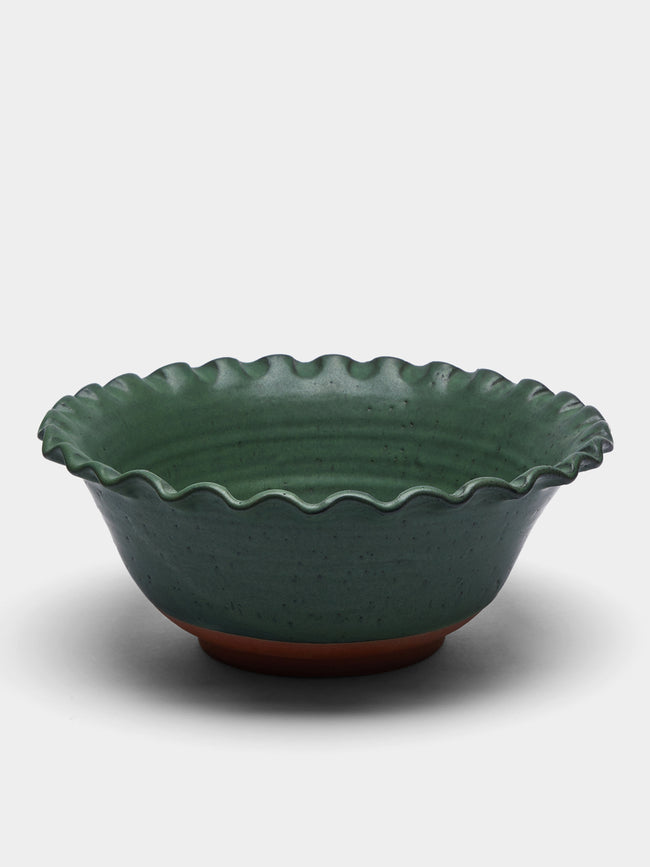 Perla Valtierra - Hand-Glazed Ceramic Large Serving Bowl -  - ABASK - 
