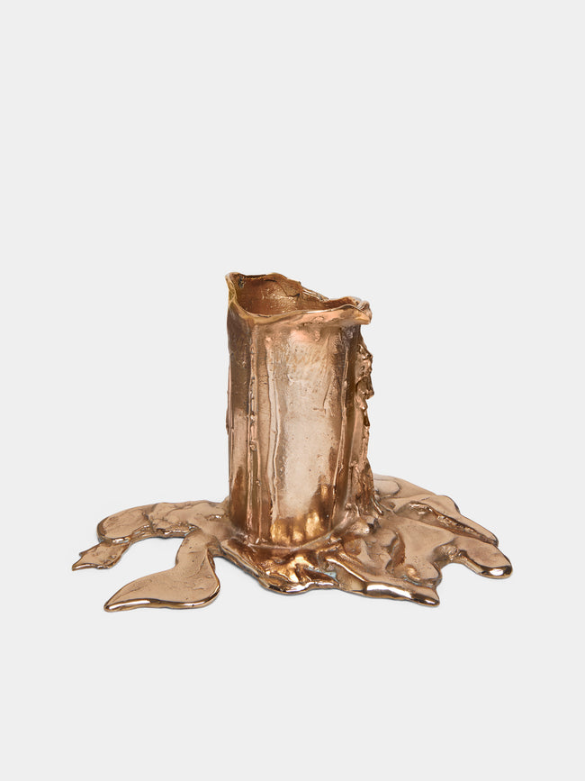 Osanna Visconti - Melted Hand-Cast Bronze Candle Holder -  - ABASK - 
