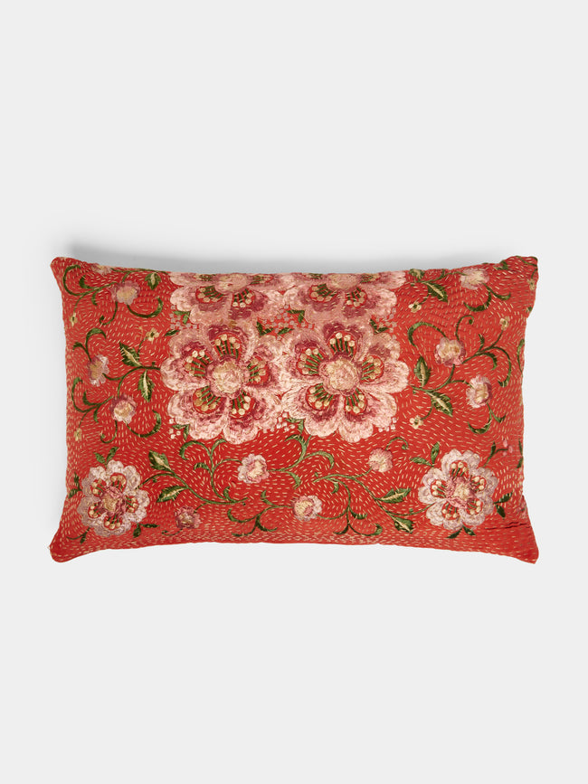 By Walid - 19th-Century Chinese Embroidery Silk Cushion -  - ABASK - 