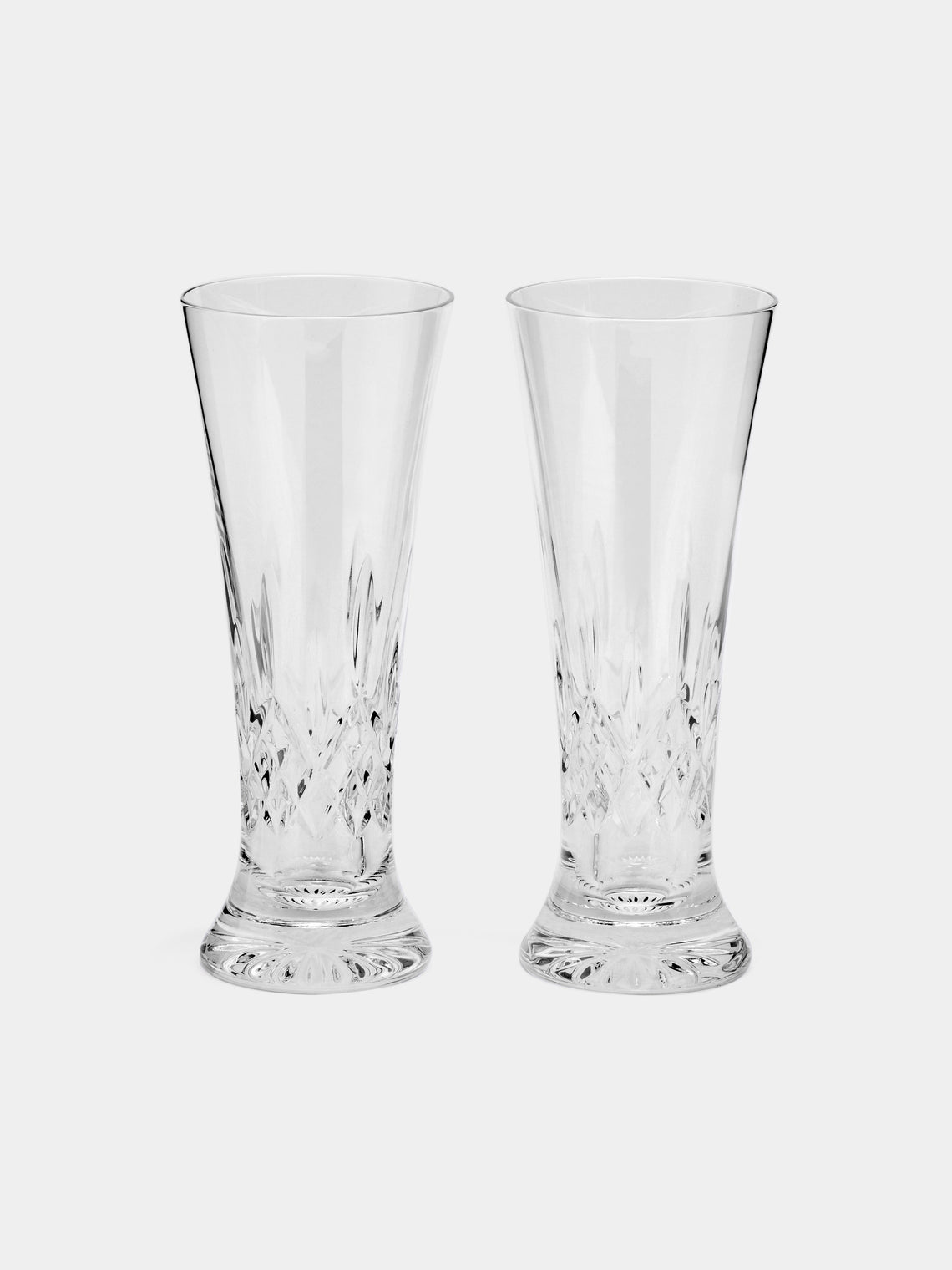 Waterford - Lismore Cut Crystal Pint Glasses (Set of 2) - Clear - ABASK