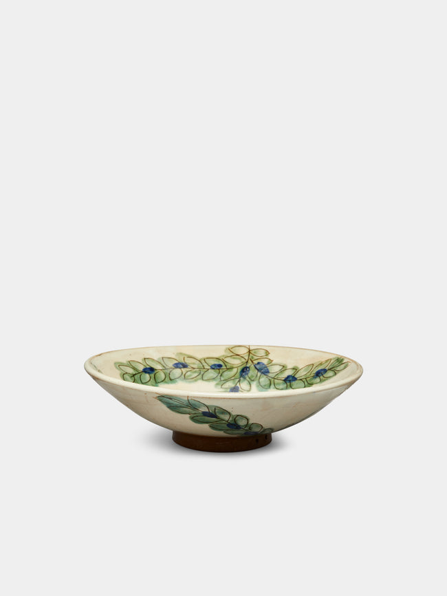 Malaika - Leaves Hand-Painted Ceramic Bowls (Set of 4) -  - ABASK - 