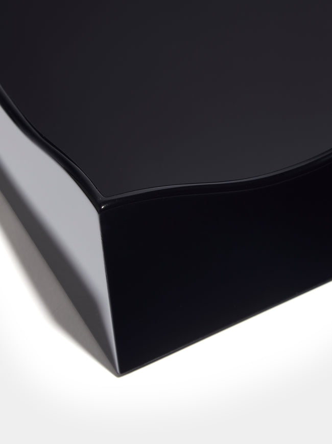 The Lacquer Company - Belles Rives Lacquered Large Tray - Black - ABASK