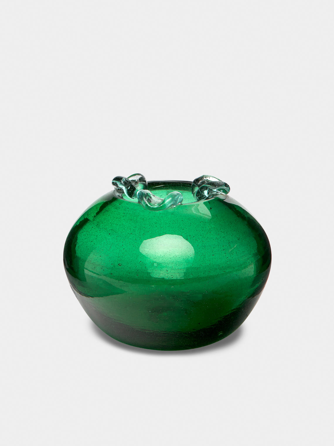 Antique and Vintage - Decorative Glass Vase - Green - ABASK - 