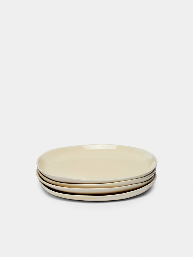 Pottery & Poetry - Hand-Glazed Porcelain Side Plates (Set of 4) -  - ABASK