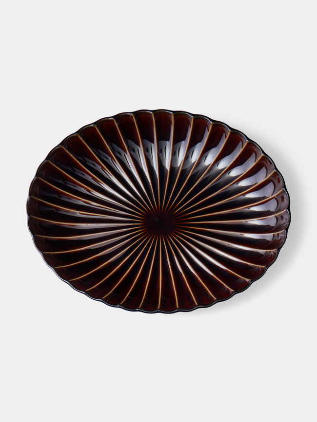 Kaneko Kohyo - Giyaman Urushi Ceramic Oval Platter -  - ABASK - 