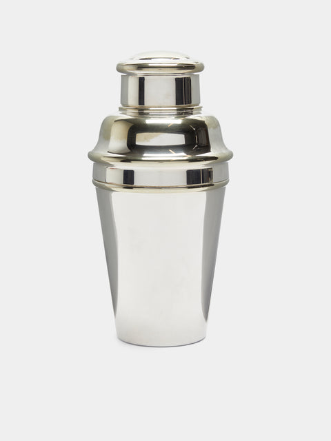 Antique and Vintage - Mid-Century English Silver Plated Cocktail Shaker - Silver - ABASK - 