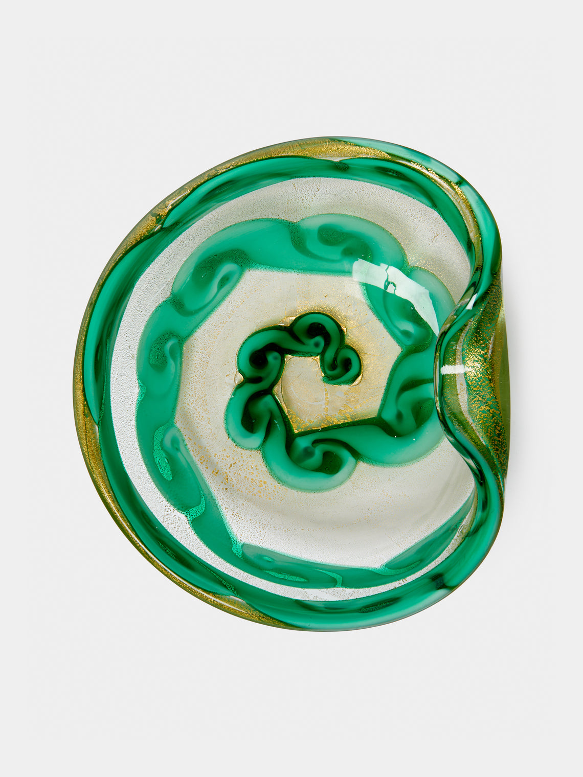 Antique and Vintage - 1950s Ercole Barovier Murano Glass Bowl (Set of 2) - Green - ABASK