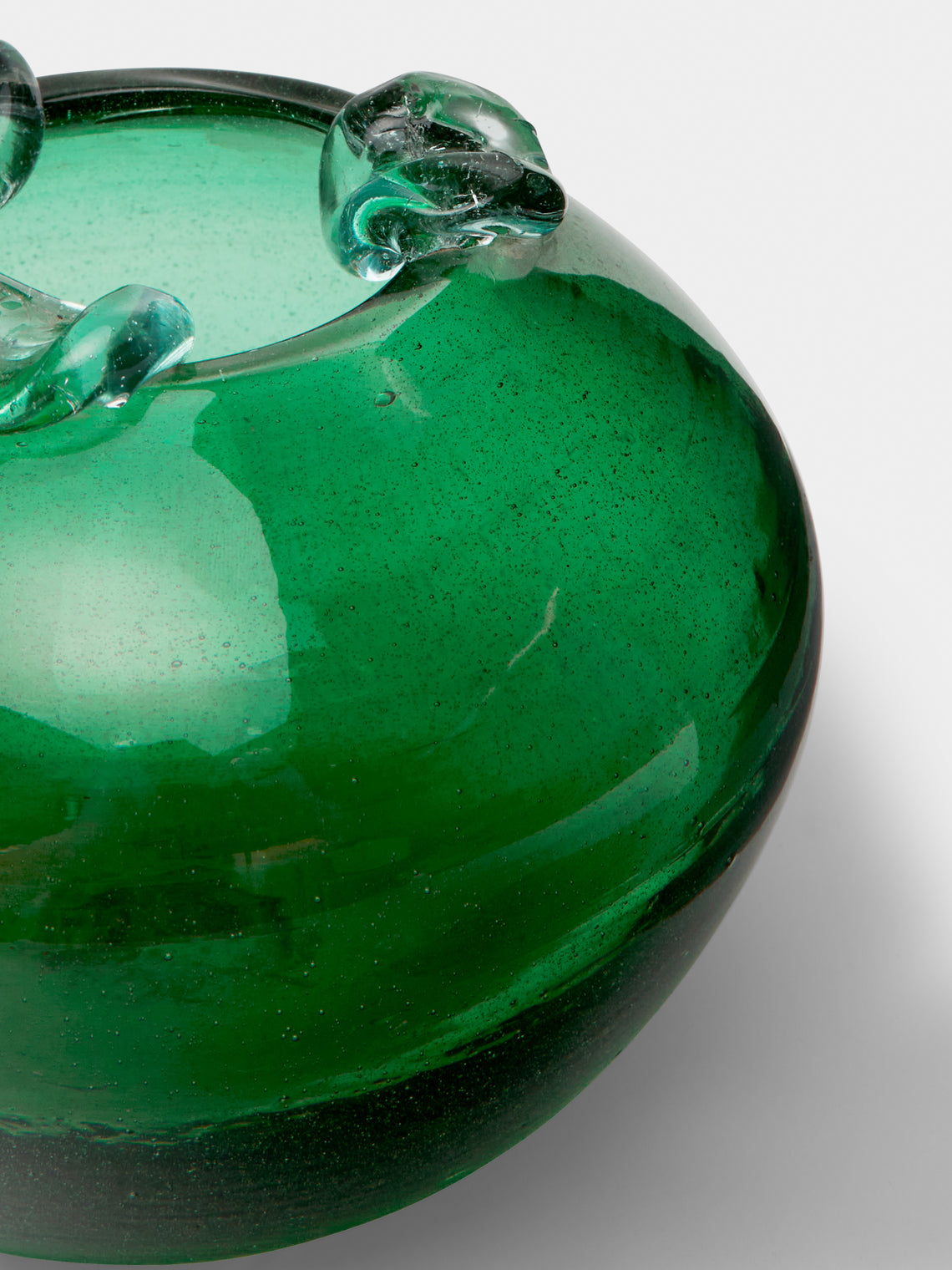 Antique and Vintage - Decorative Glass Vase - Green - ABASK