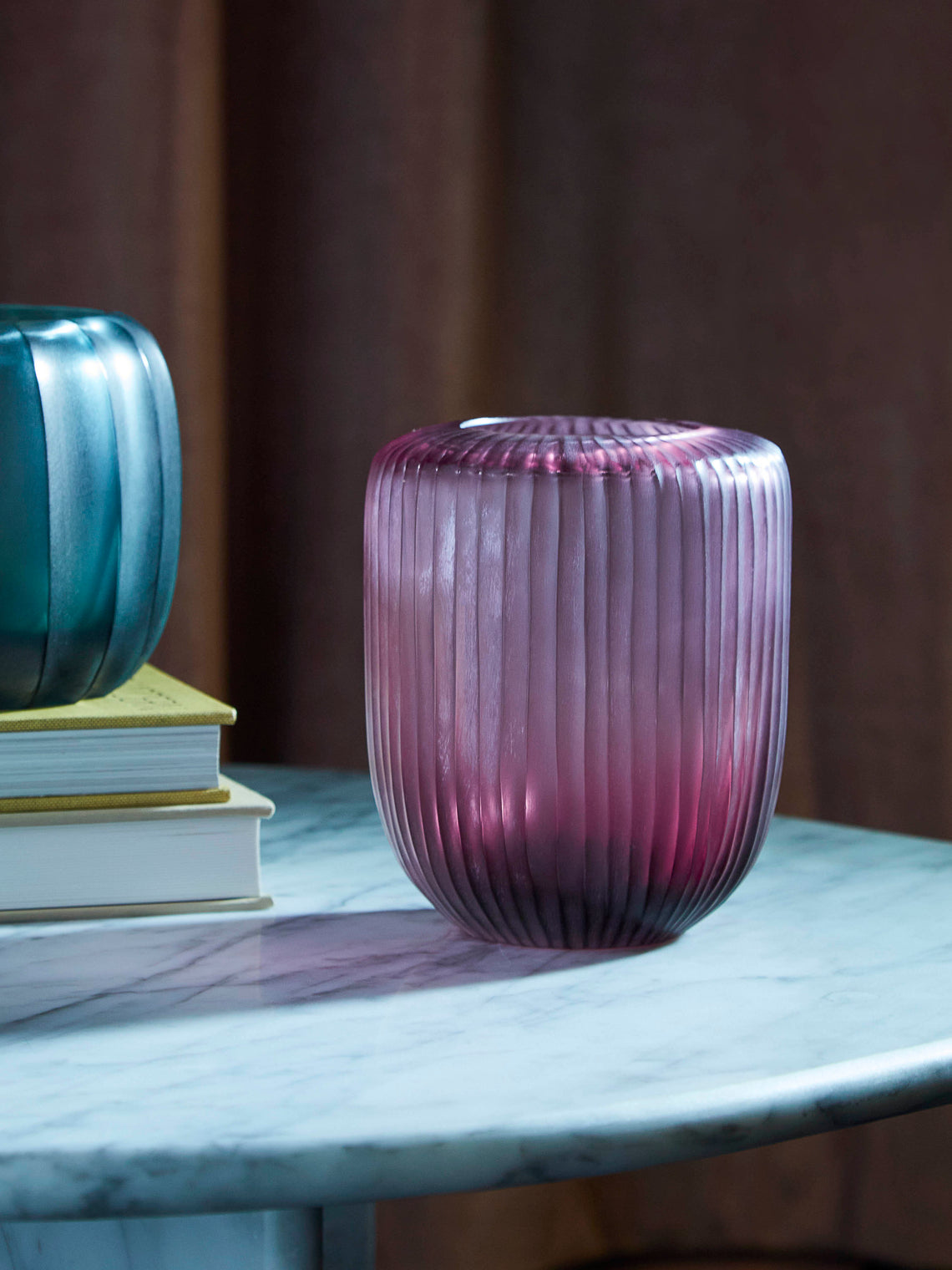 Micheluzzi Glass - Rullo Ametista Hand-Blown Murano Glass Vase - Purple - ABASK