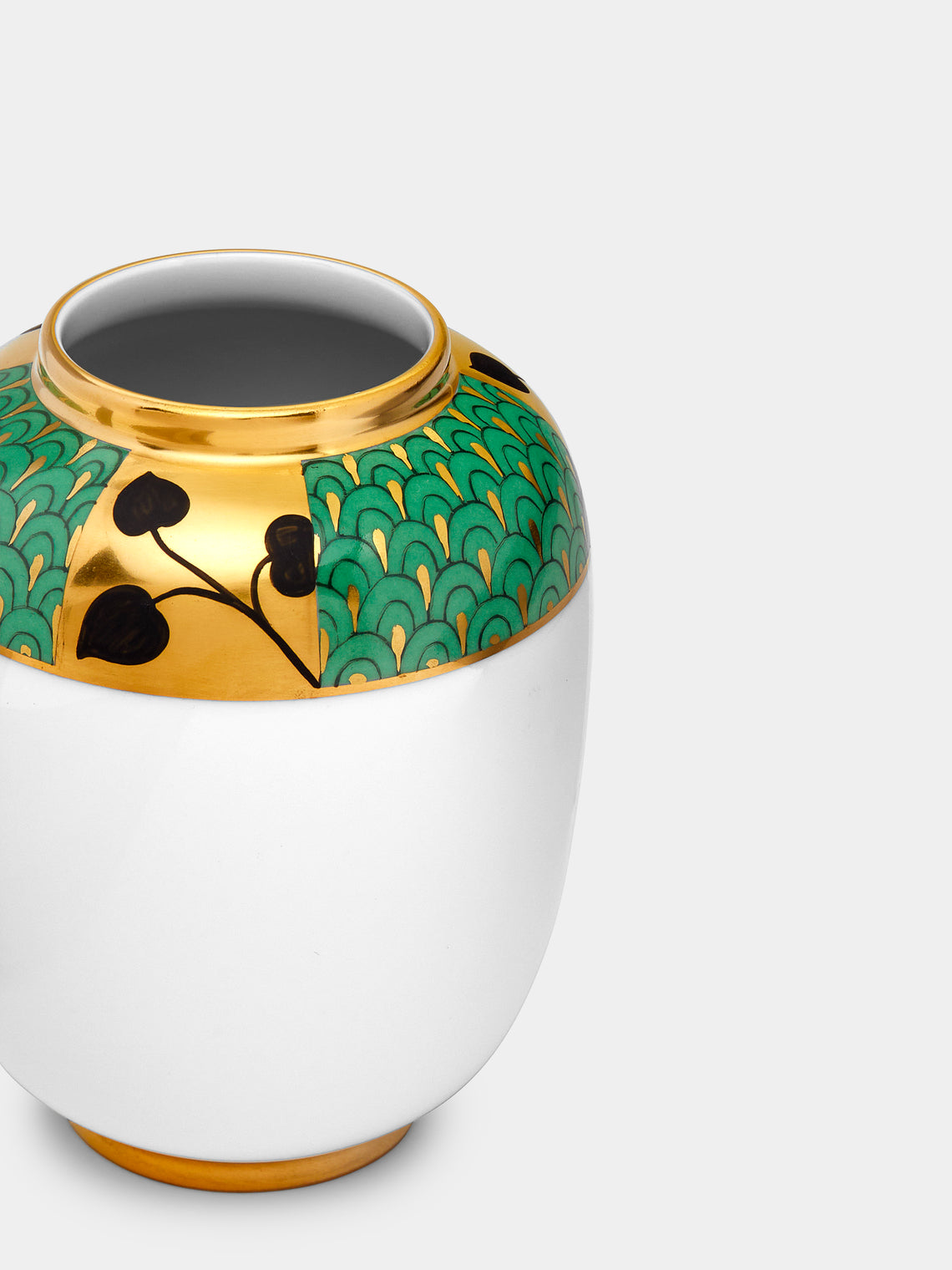 Augarten - Secession Hand-Painted Porcelain Lampion-Shaped Vase - ABASK