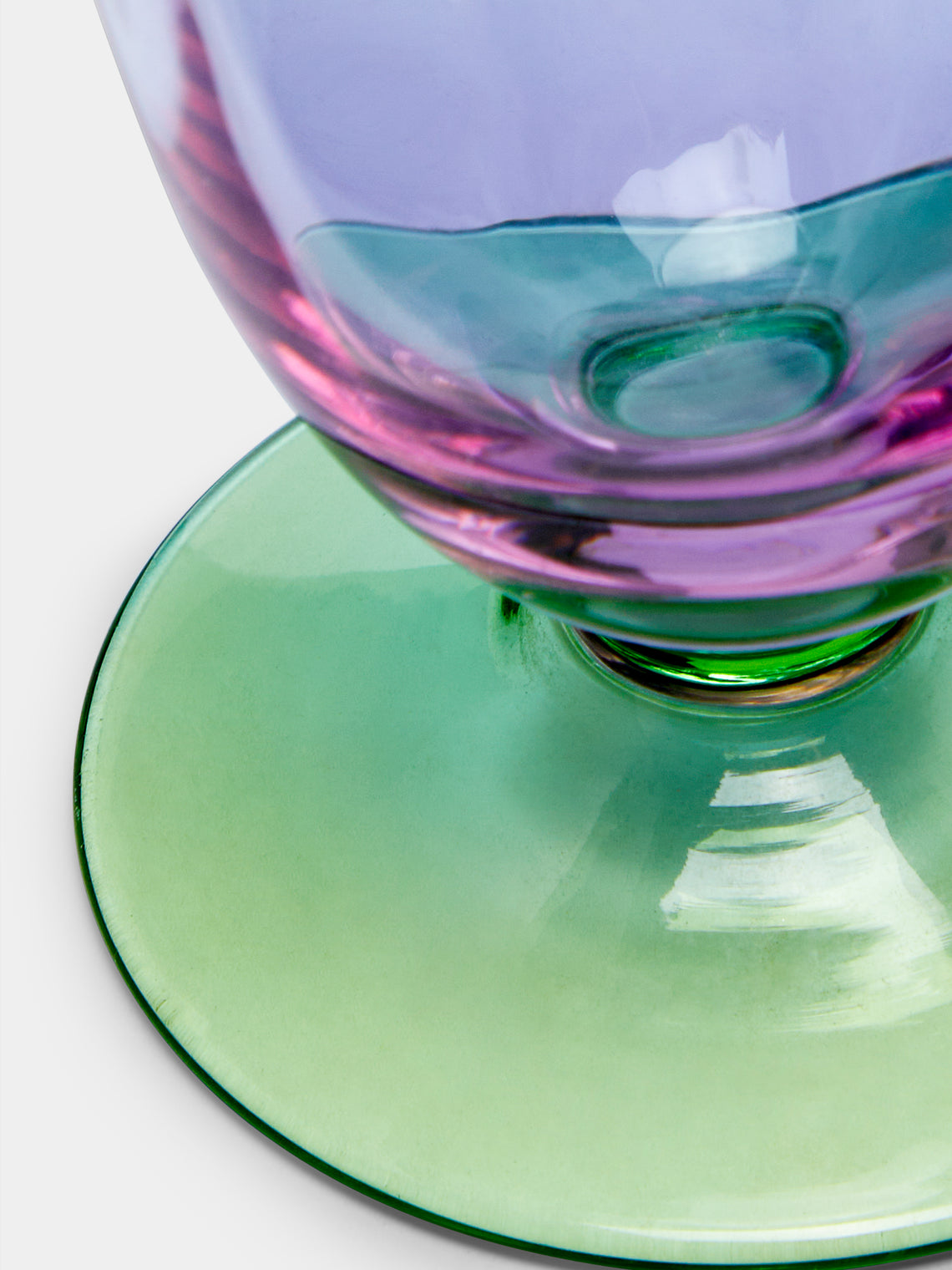 NasonMoretti - Archive Revival 1982 Hand-Blown Murano Water Glass - Purple - ABASK