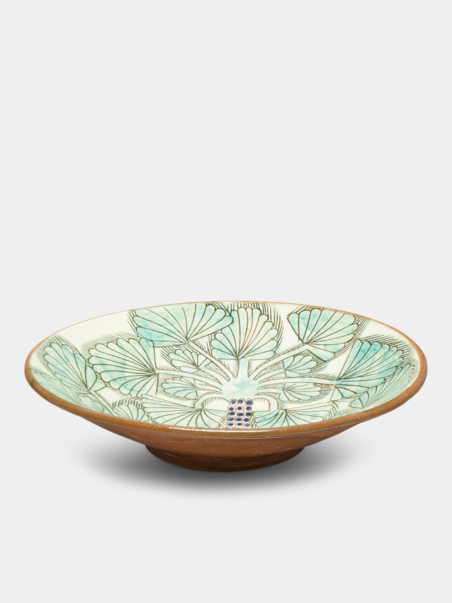 Malaika - Nakhla Palms Hand-Painted Ceramic Serving Bowl -  - ABASK - 