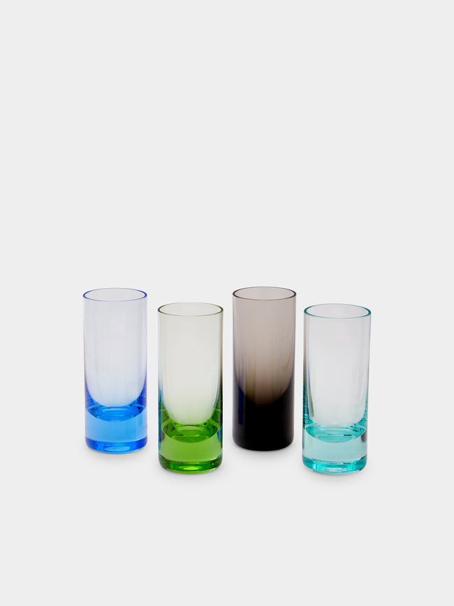 Moser - Hand-Blown Crystal Coloured Shot Glasses (Set of 4) -  - ABASK - 